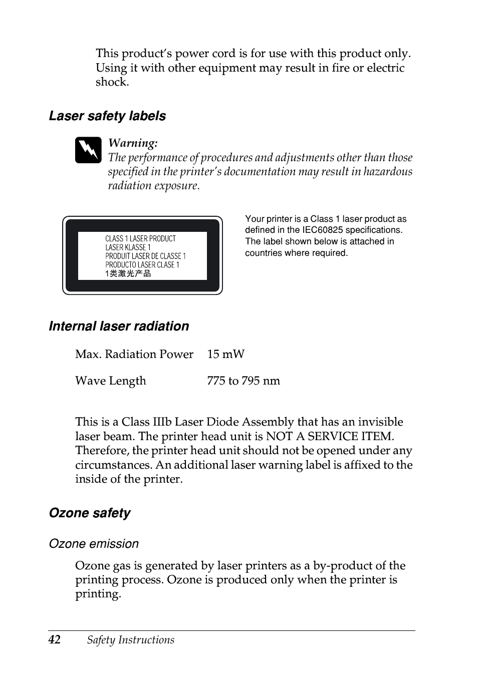 Epson EPL-N7000 User Manual | Page 46 / 50