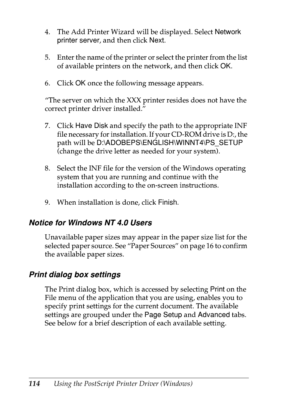 Epson EPL-N7000 User Manual | Page 125 / 496