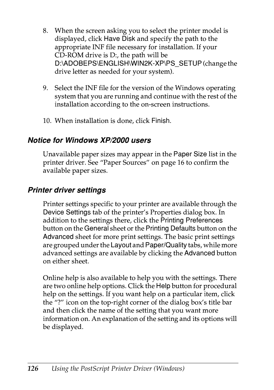 Epson EPL-N7000 User Manual | Page 137 / 496