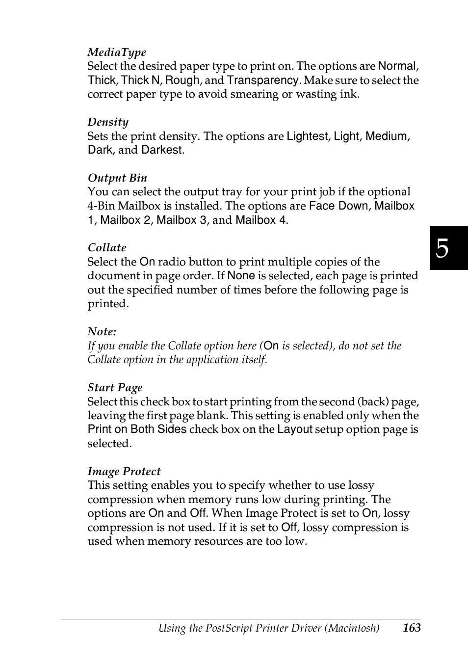Epson EPL-N7000 User Manual | Page 174 / 496