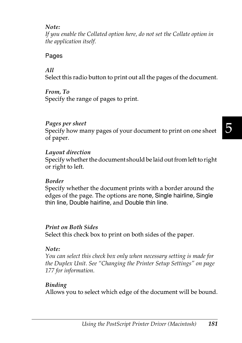 Epson EPL-N7000 User Manual | Page 192 / 496