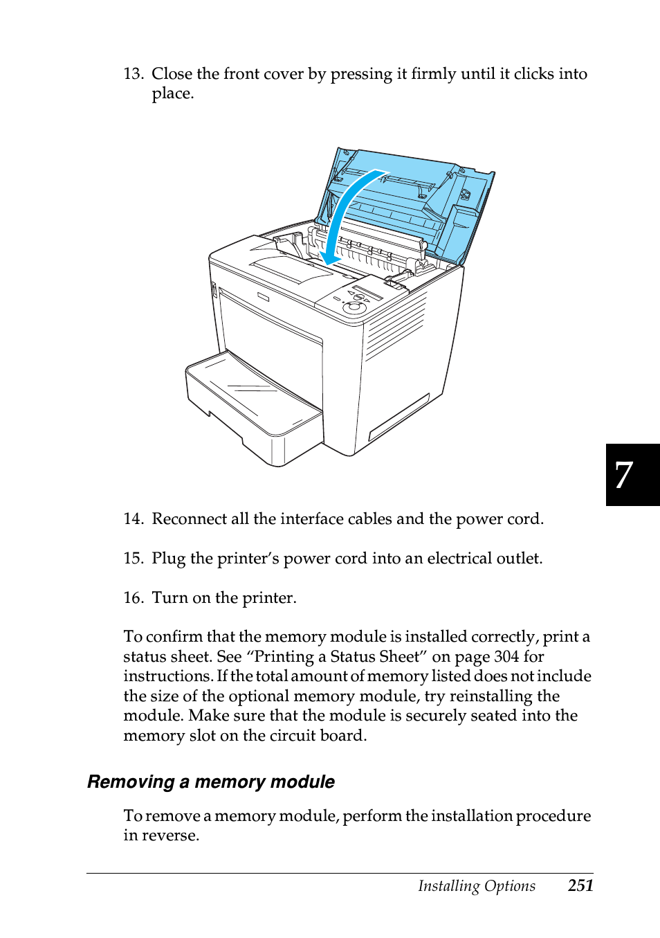 Epson EPL-N7000 User Manual | Page 262 / 496