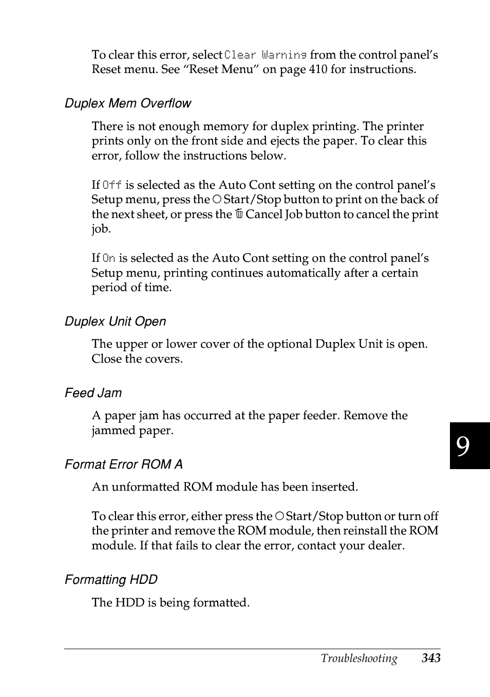 Epson EPL-N7000 User Manual | Page 354 / 496
