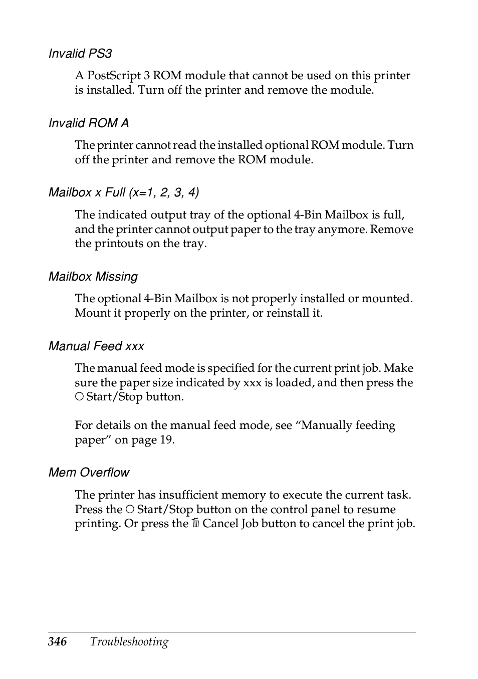 Epson EPL-N7000 User Manual | Page 357 / 496