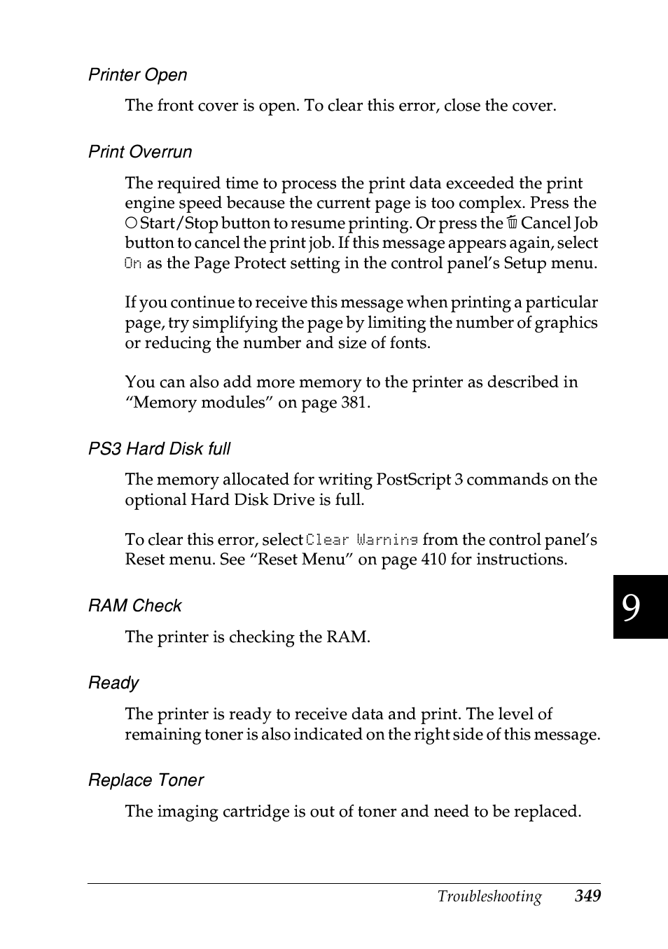 Epson EPL-N7000 User Manual | Page 360 / 496