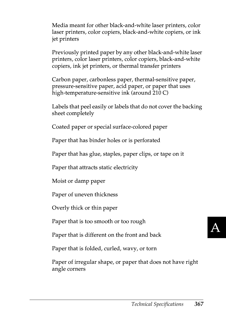 Epson EPL-N7000 User Manual | Page 378 / 496