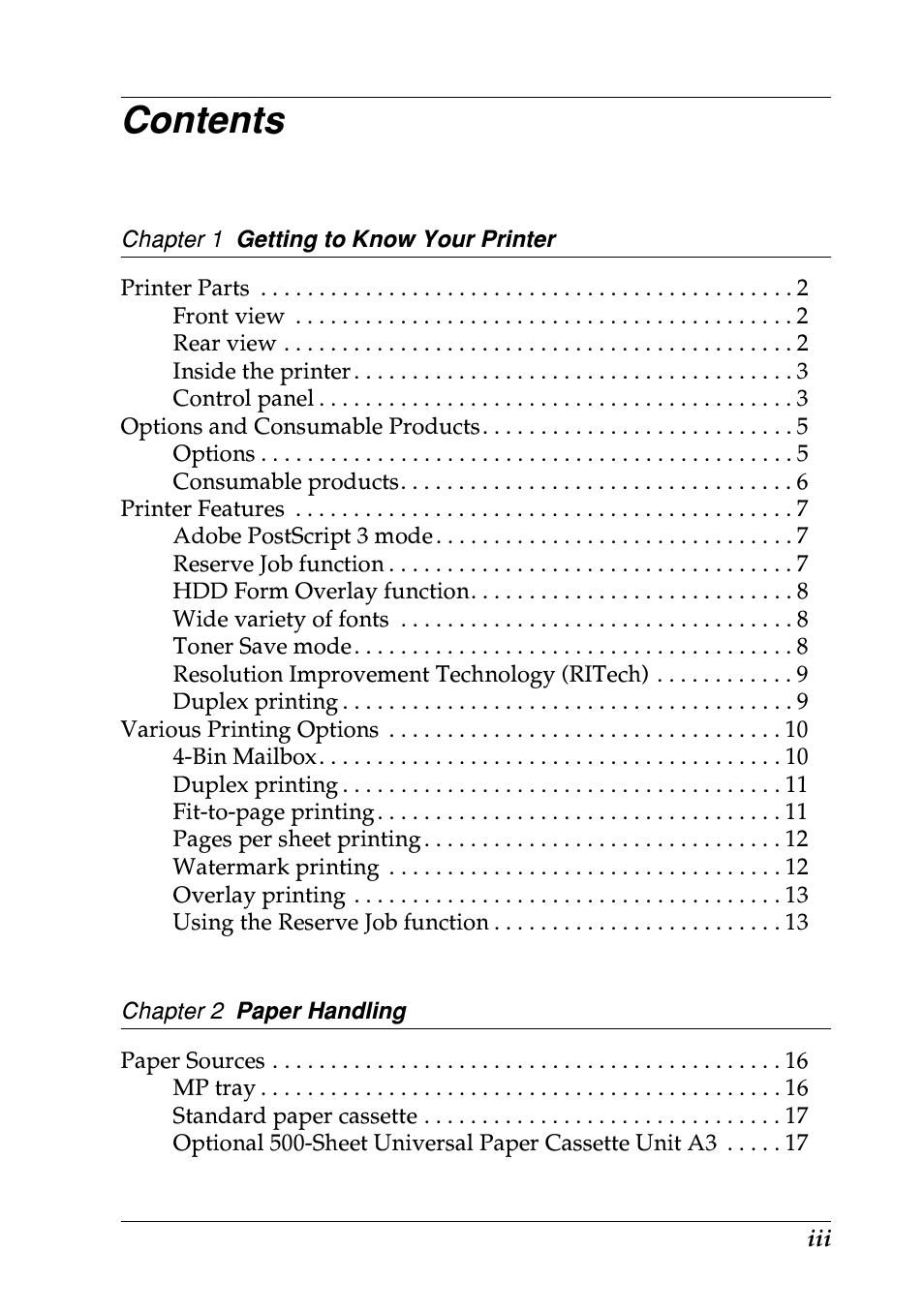 Epson EPL-N7000 User Manual | Page 4 / 496