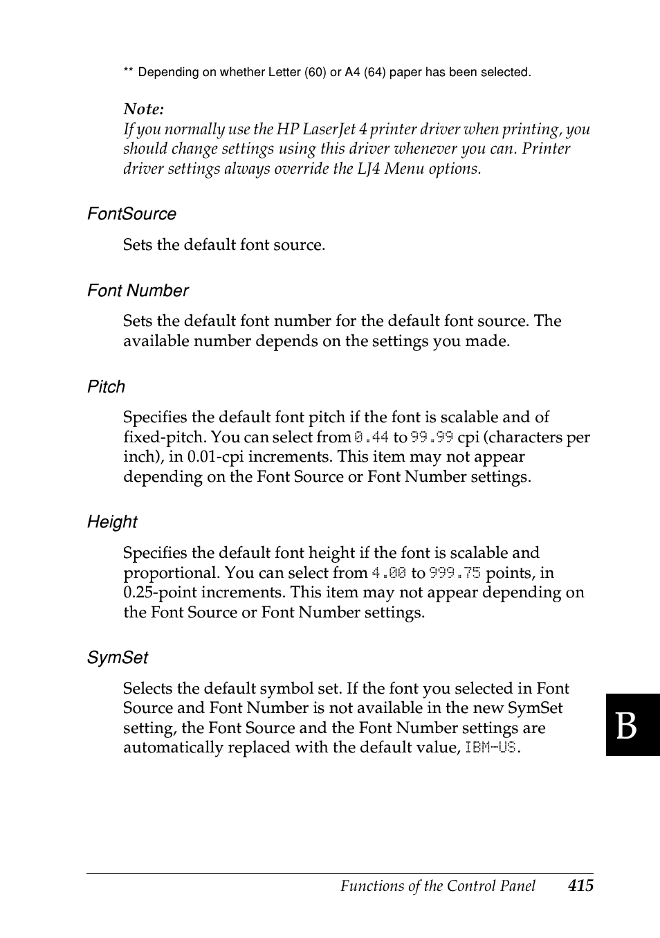 Epson EPL-N7000 User Manual | Page 426 / 496