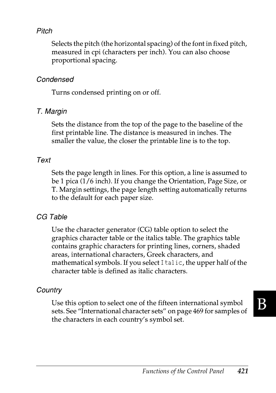 Epson EPL-N7000 User Manual | Page 432 / 496