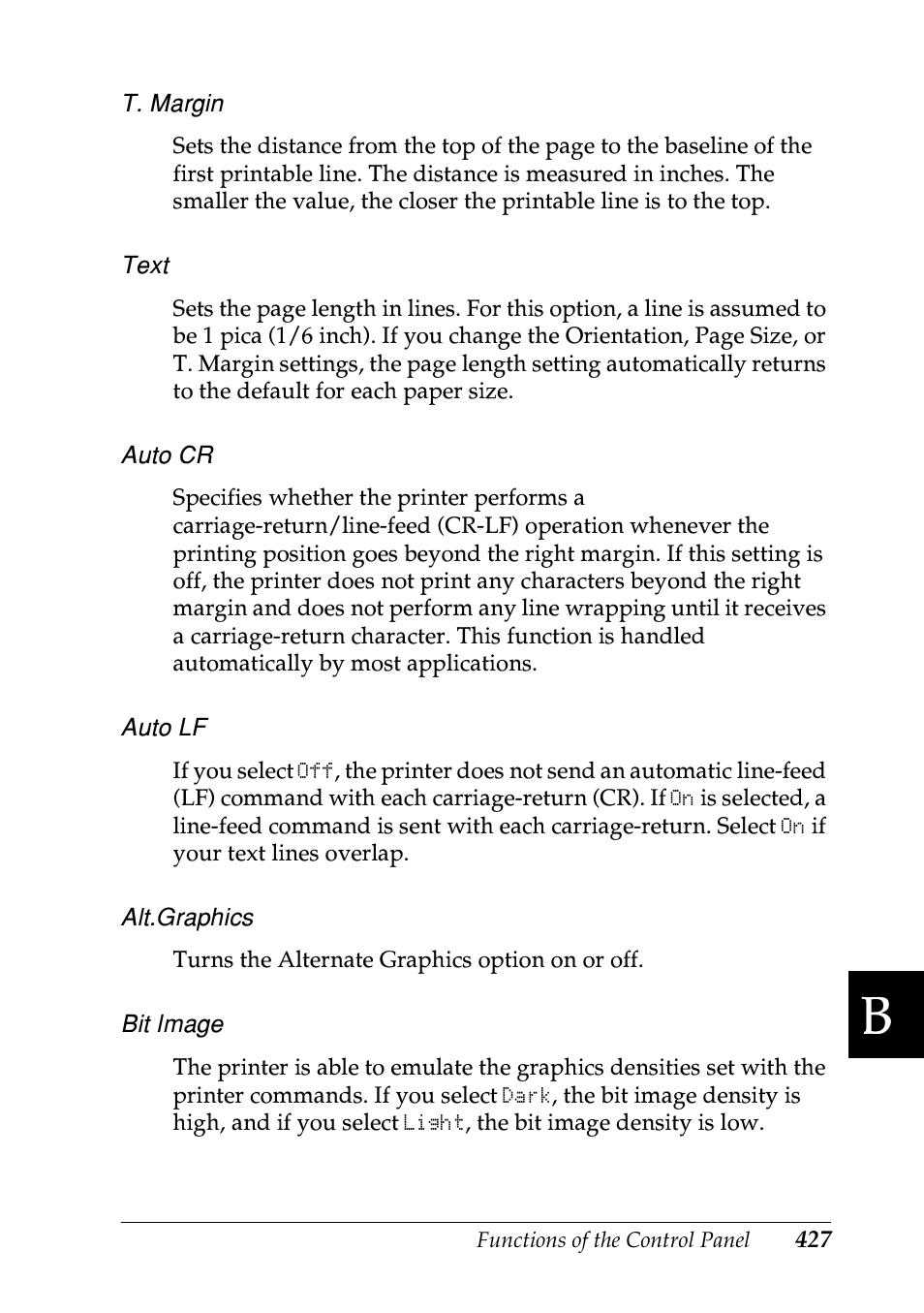 Epson EPL-N7000 User Manual | Page 438 / 496