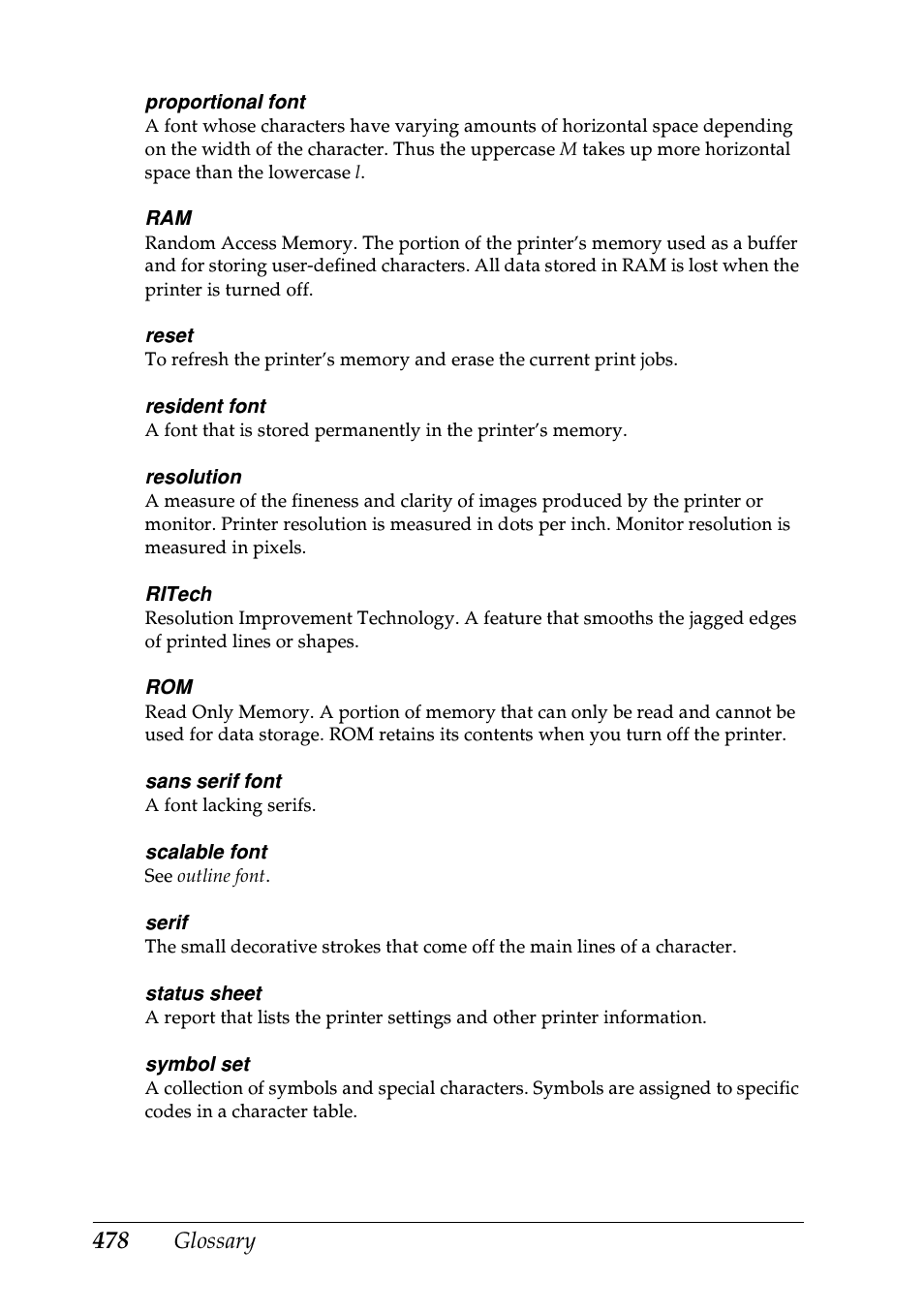 Epson EPL-N7000 User Manual | Page 487 / 496