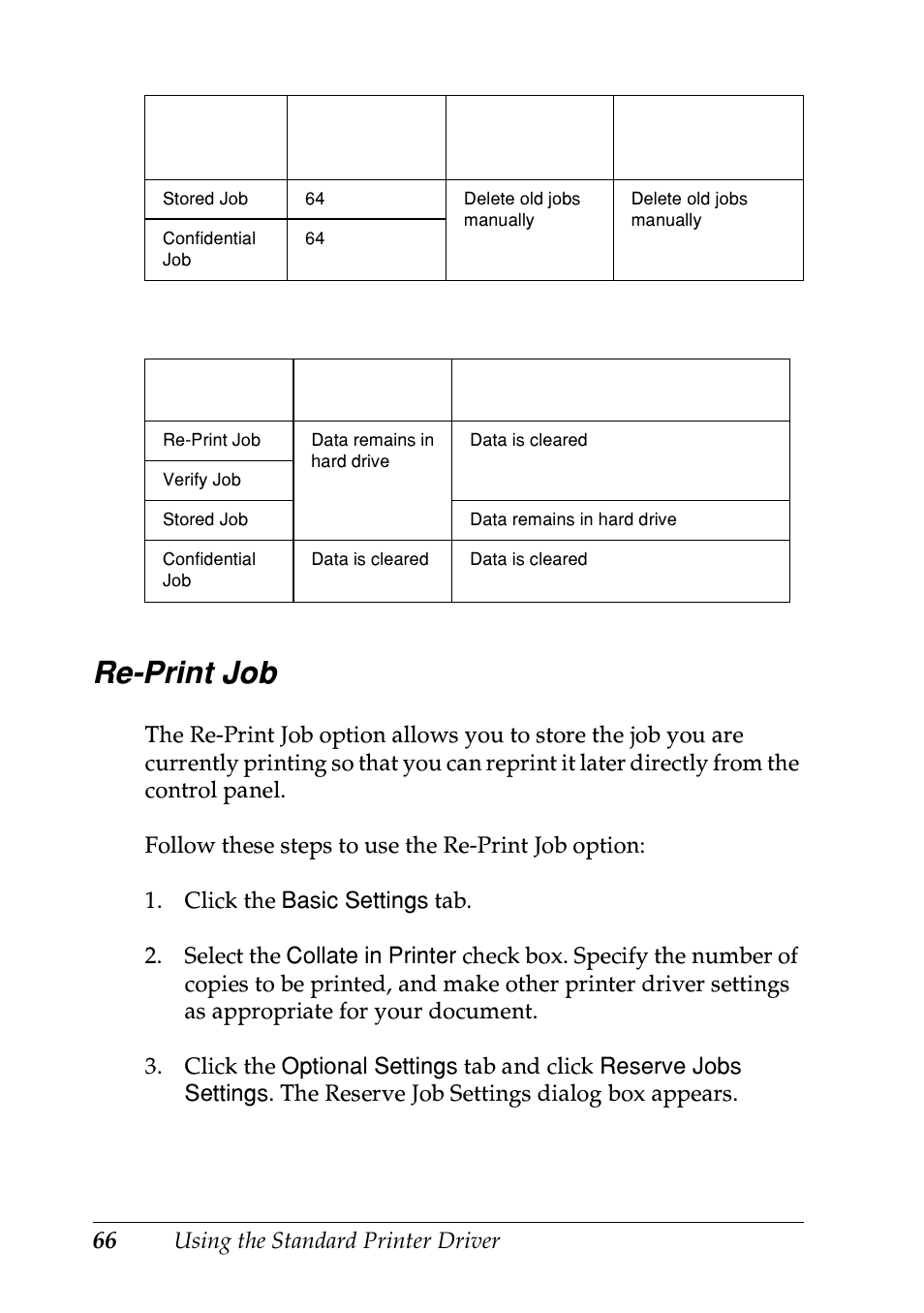 Re-print job | Epson EPL-N7000 User Manual | Page 77 / 496