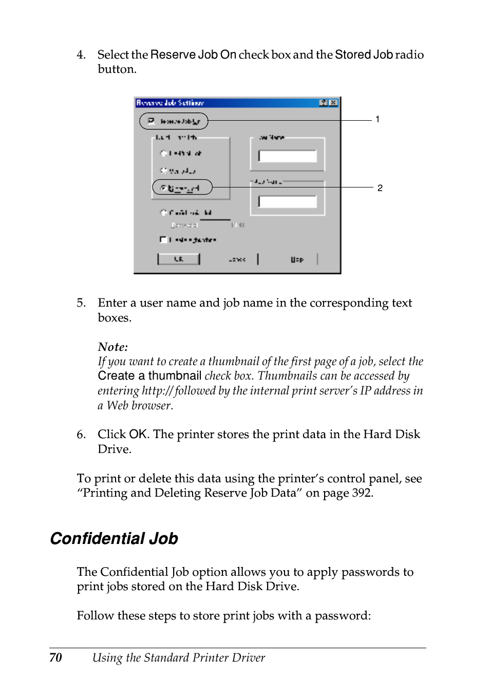 Confidential job | Epson EPL-N7000 User Manual | Page 81 / 496