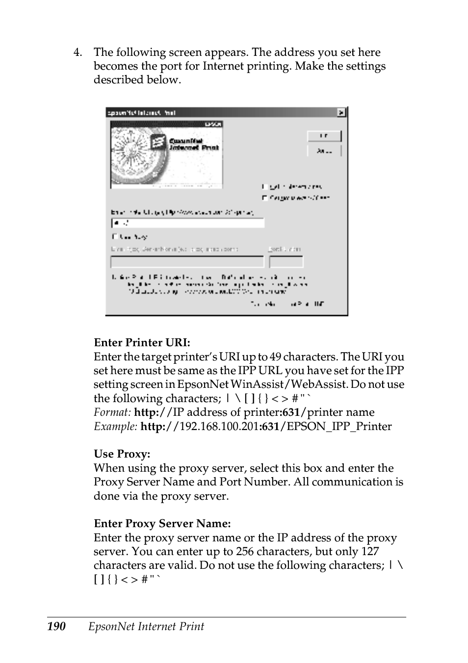 Epson EPL-N7000 User Manual | Page 190 / 274