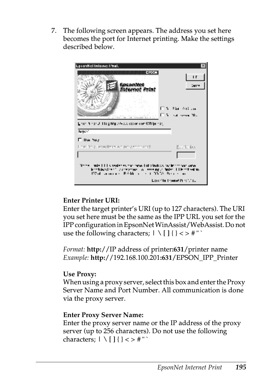Epson EPL-N7000 User Manual | Page 195 / 274