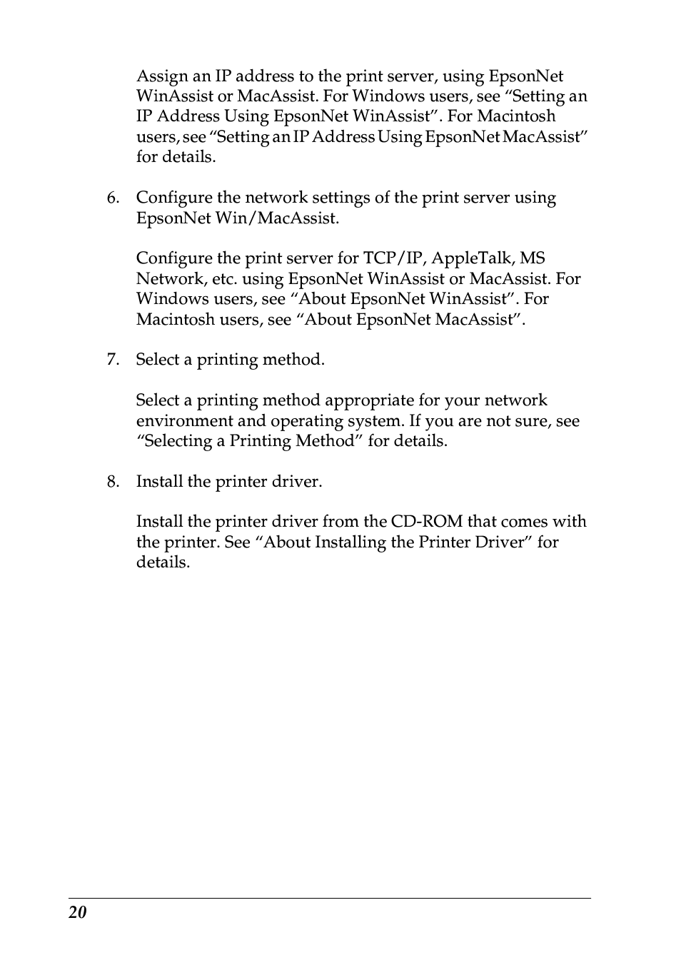 Epson EPL-N7000 User Manual | Page 20 / 274
