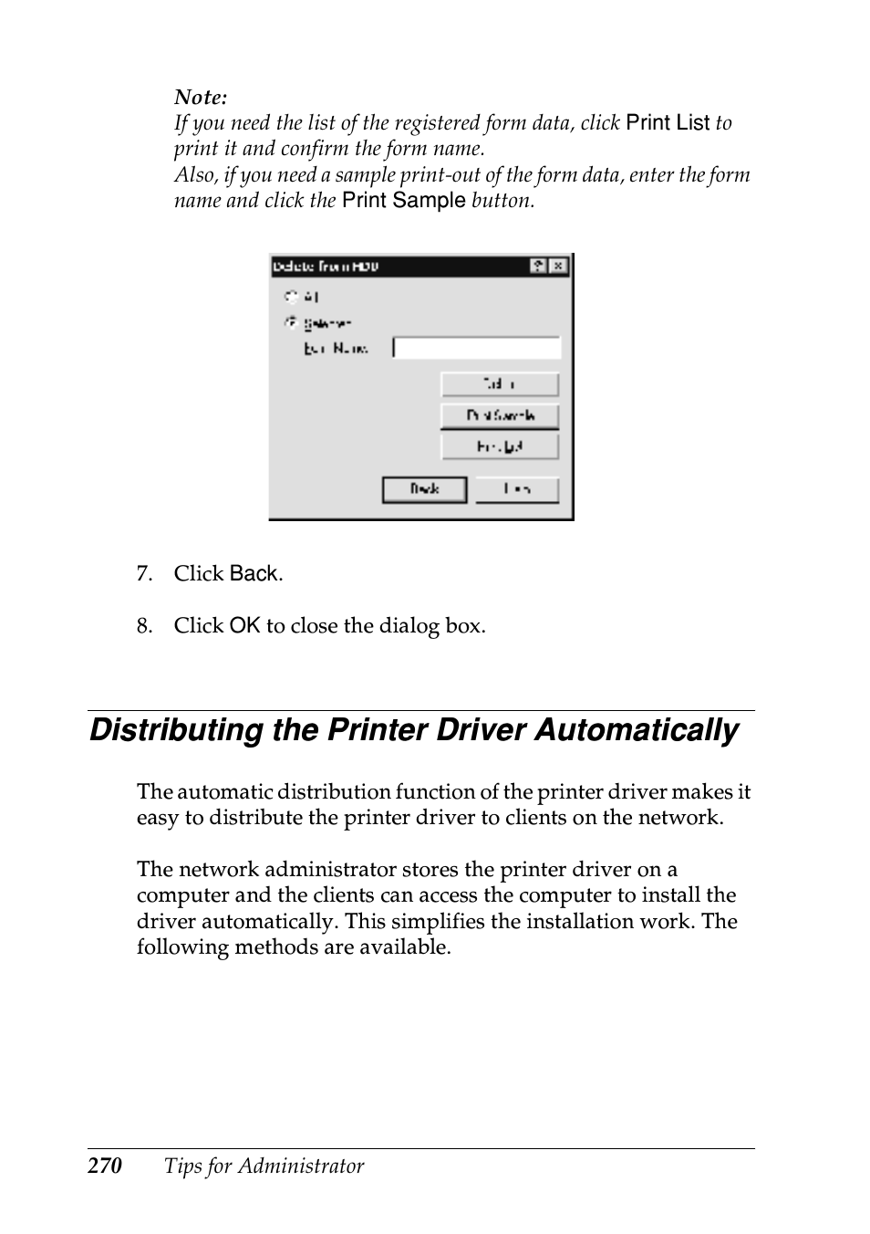 Distributing the printer driver automatically | Epson EPL-N7000 User Manual | Page 268 / 274