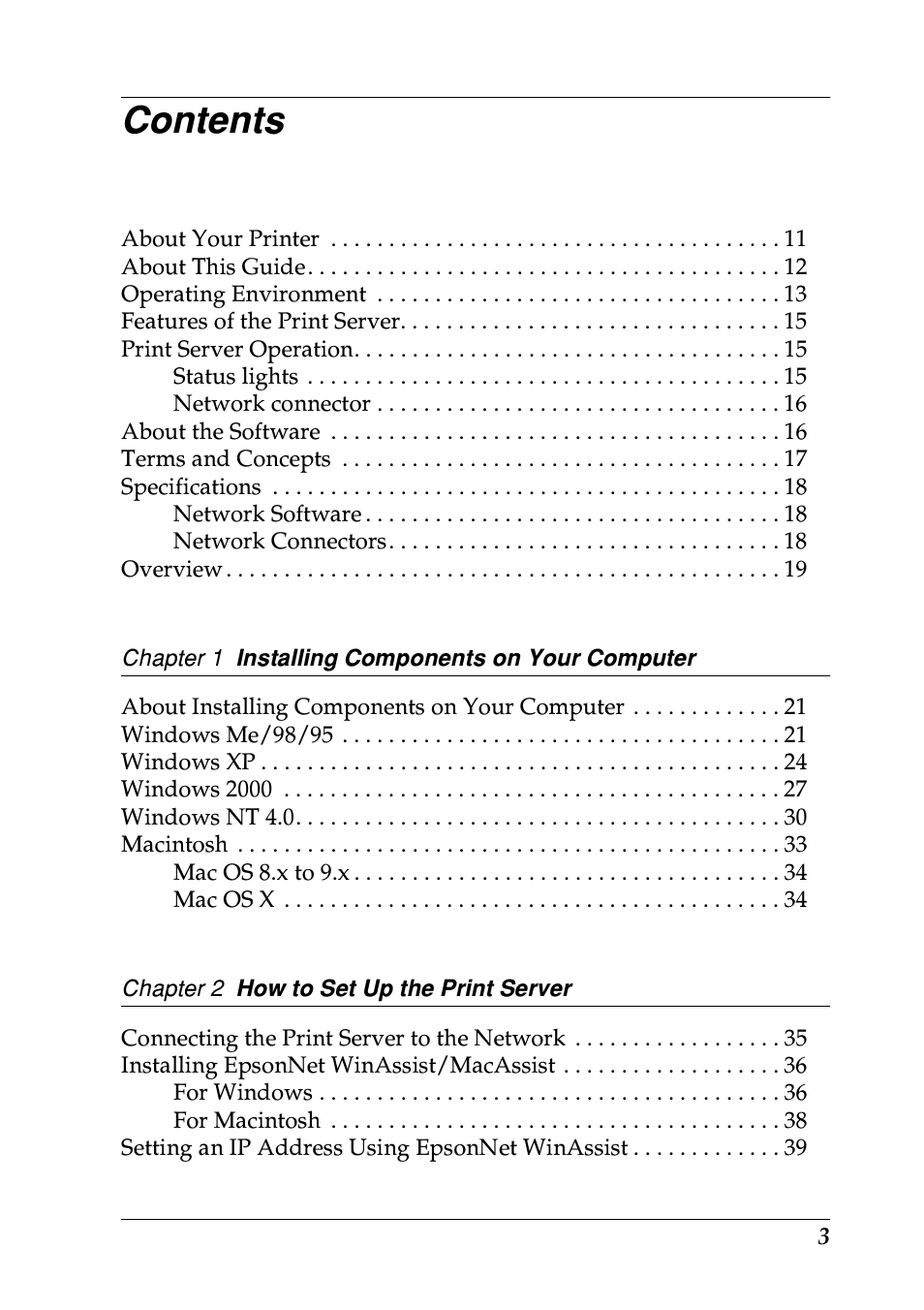 Epson EPL-N7000 User Manual | Page 3 / 274