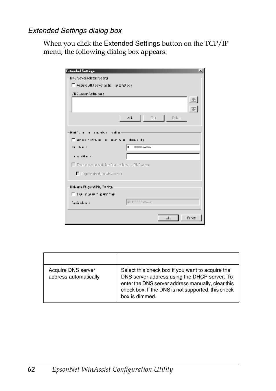 Extended settings dialog box | Epson EPL-N7000 User Manual | Page 62 / 274