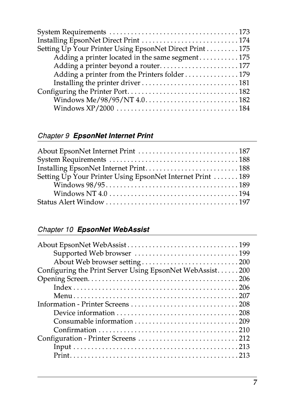 Epson EPL-N7000 User Manual | Page 7 / 274