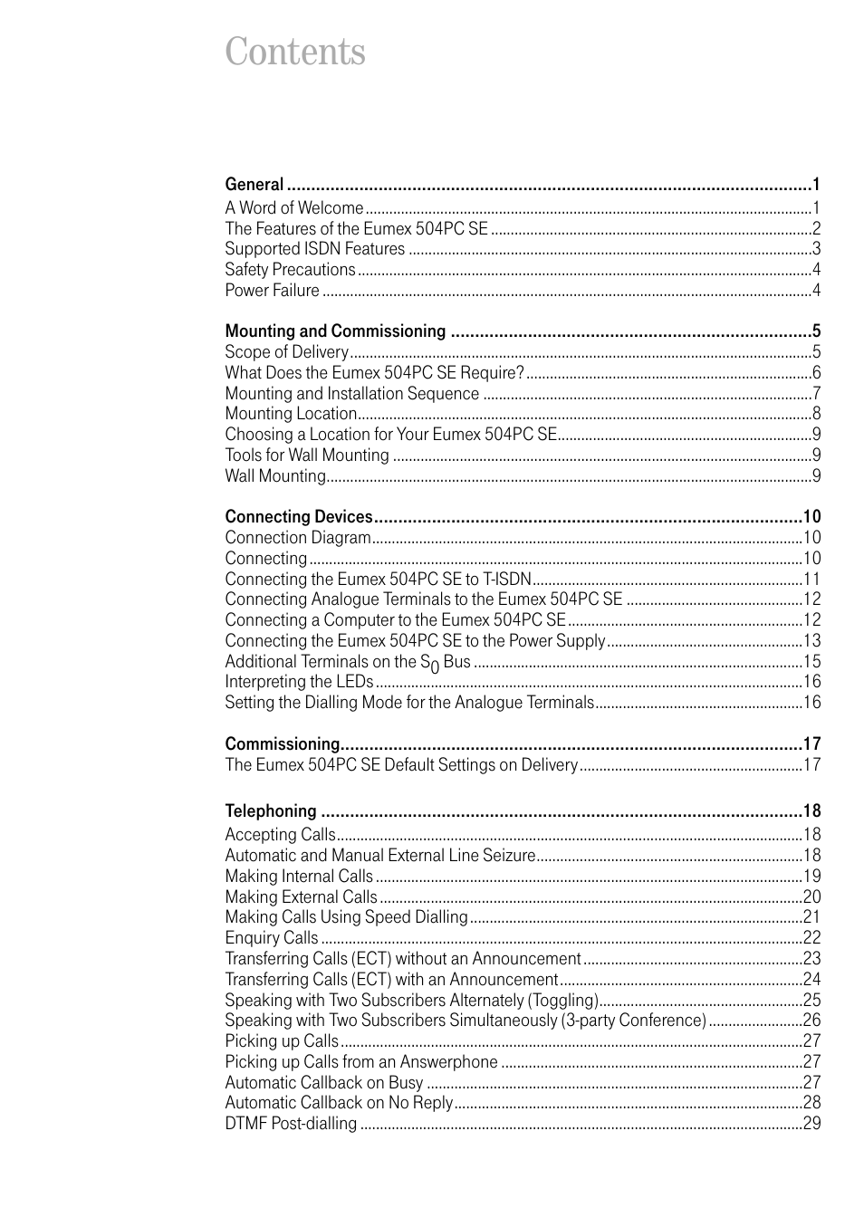 Deutsche Telekom T-Eumex 504PC SE User Manual | Page 5 / 120