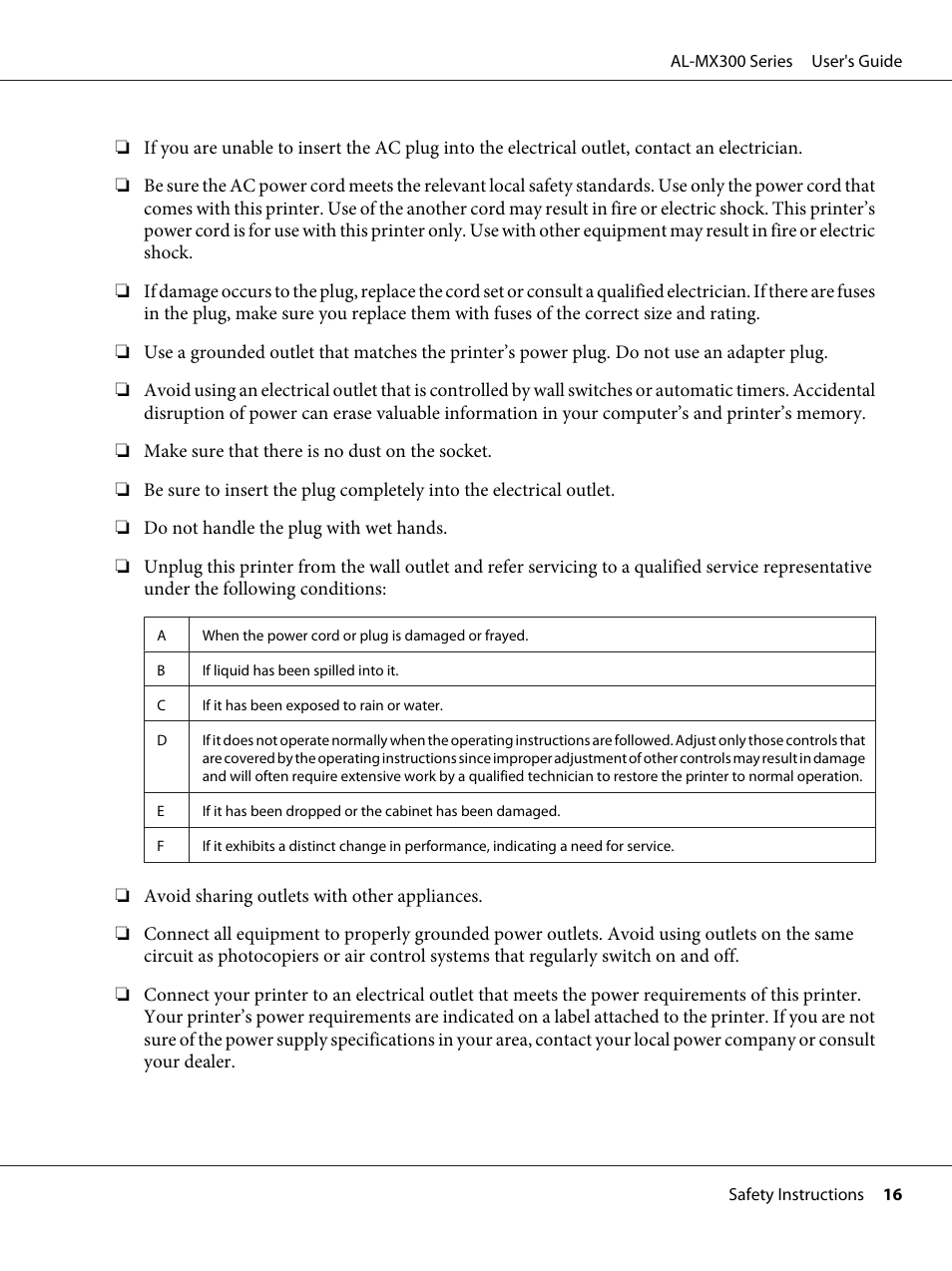 Epson WorkForce AL-MX300DN User Manual | Page 16 / 287