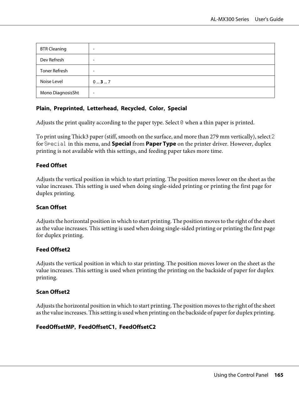 Epson WorkForce AL-MX300DN User Manual | Page 165 / 287