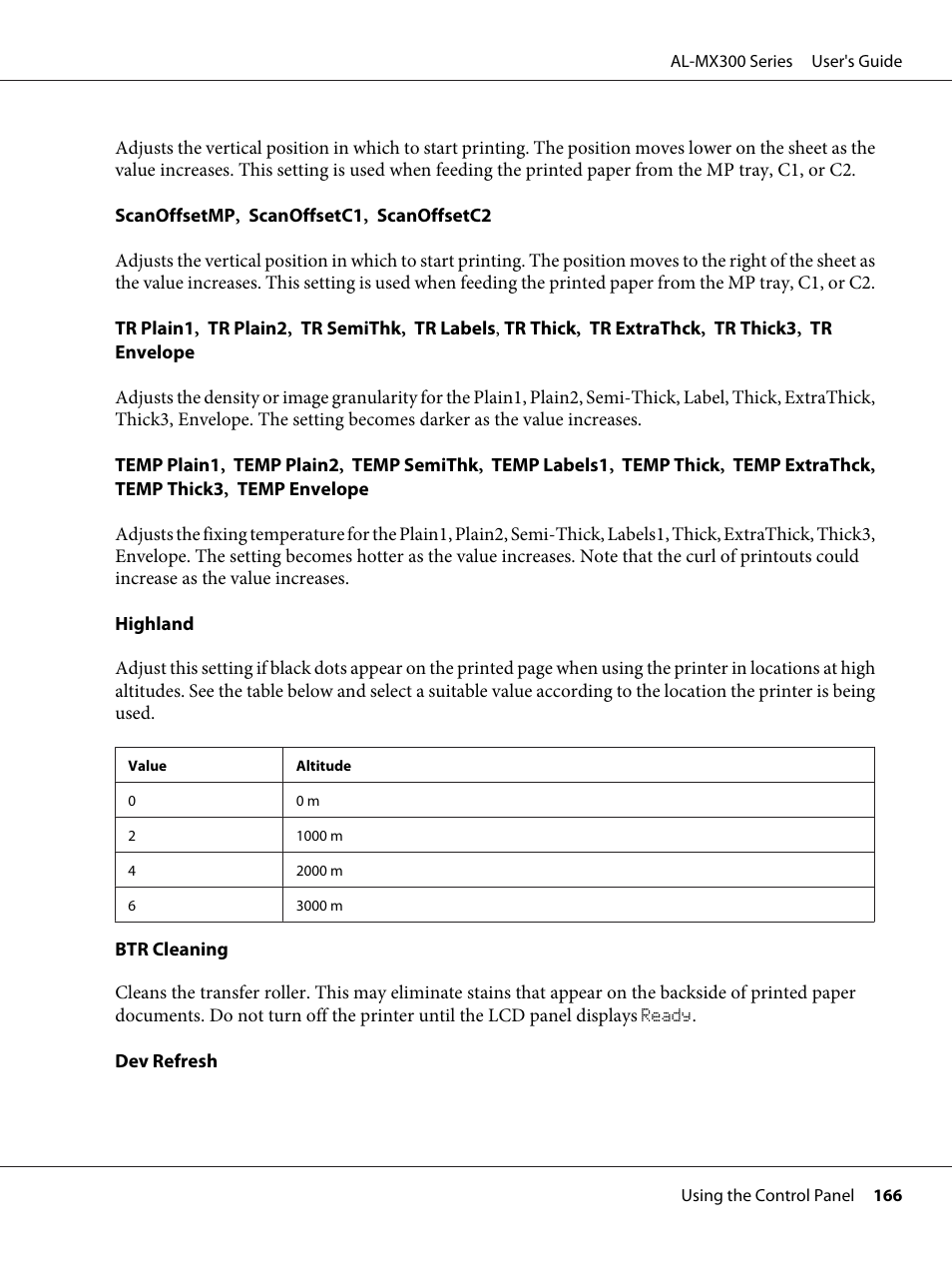 Epson WorkForce AL-MX300DN User Manual | Page 166 / 287