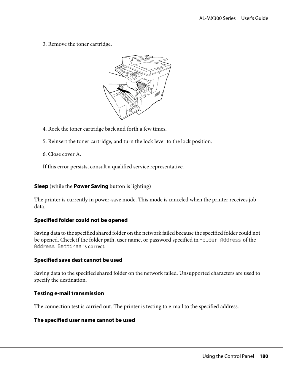 Epson WorkForce AL-MX300DN User Manual | Page 180 / 287