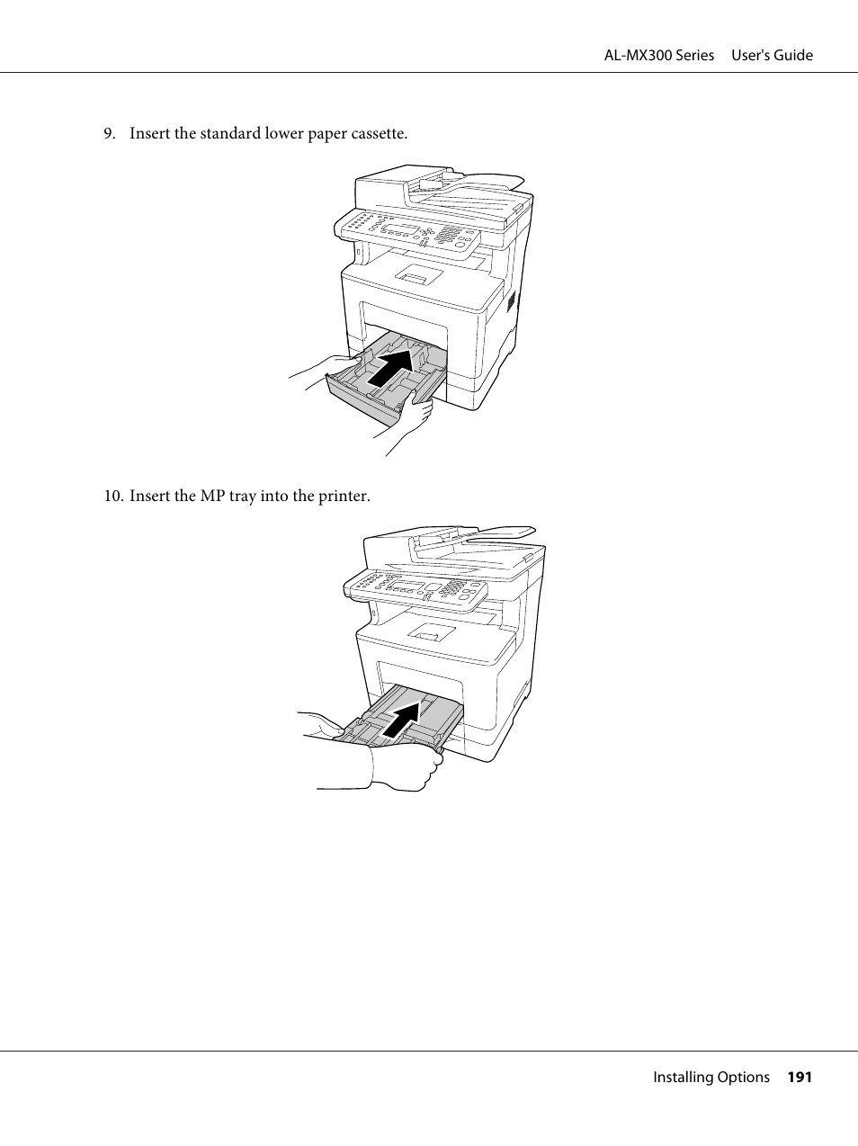 Epson WorkForce AL-MX300DN User Manual | Page 191 / 287