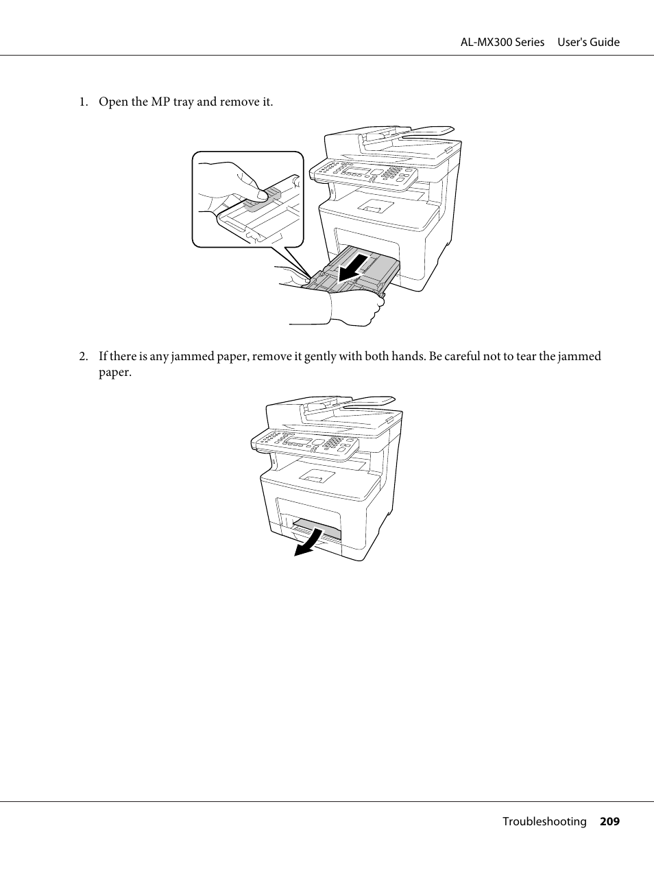 Epson WorkForce AL-MX300DN User Manual | Page 209 / 287