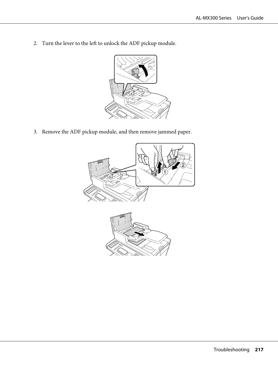 Epson WorkForce AL-MX300DN User Manual | Page 217 / 287