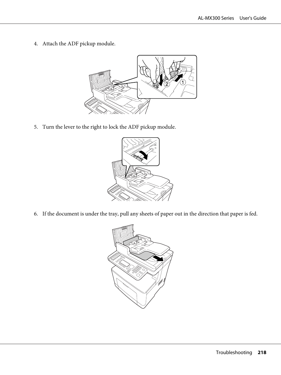 Epson WorkForce AL-MX300DN User Manual | Page 218 / 287