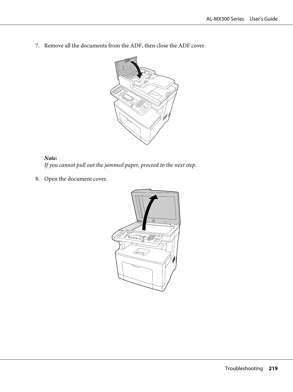 Epson WorkForce AL-MX300DN User Manual | Page 219 / 287