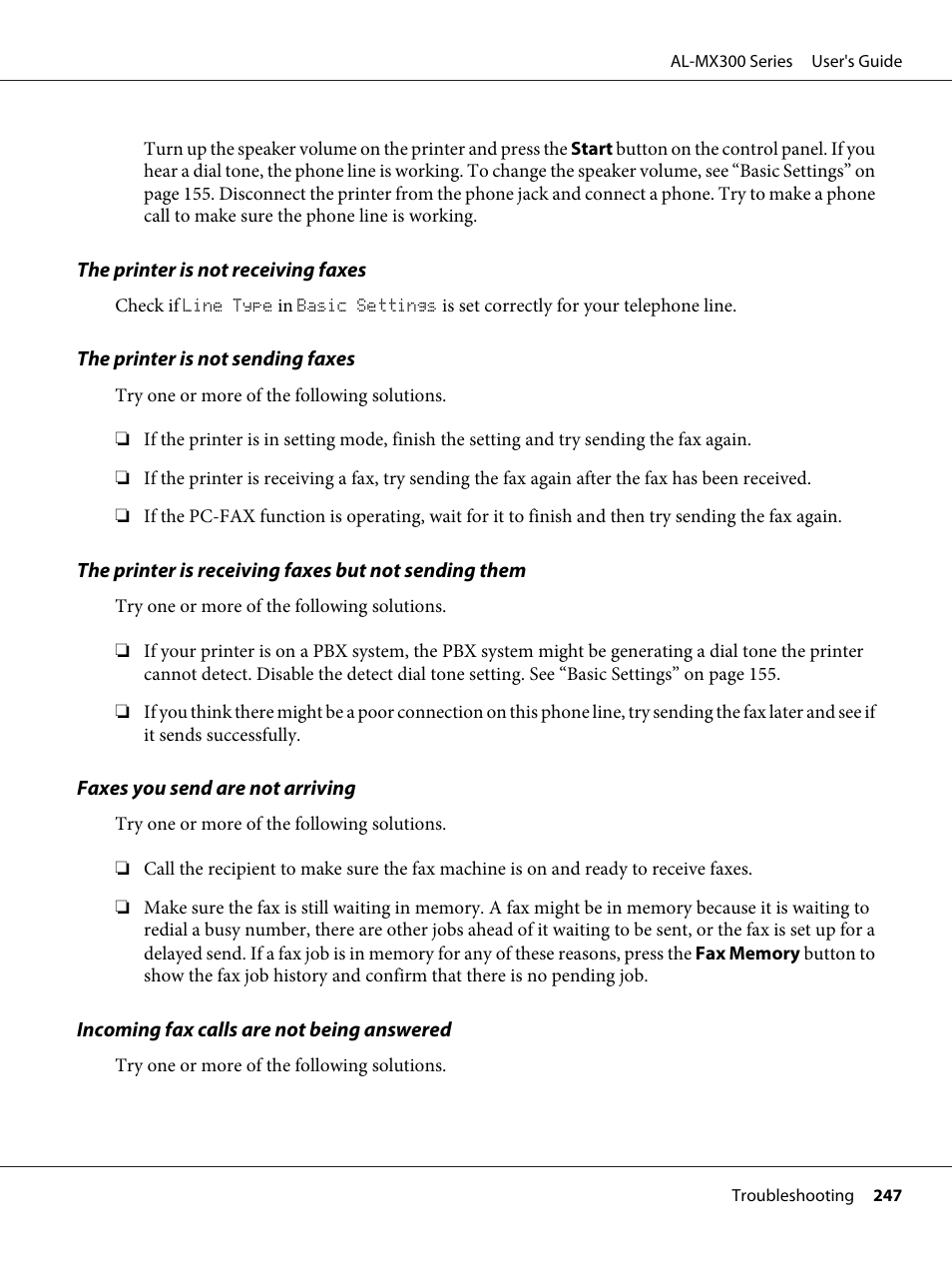 Epson WorkForce AL-MX300DN User Manual | Page 247 / 287