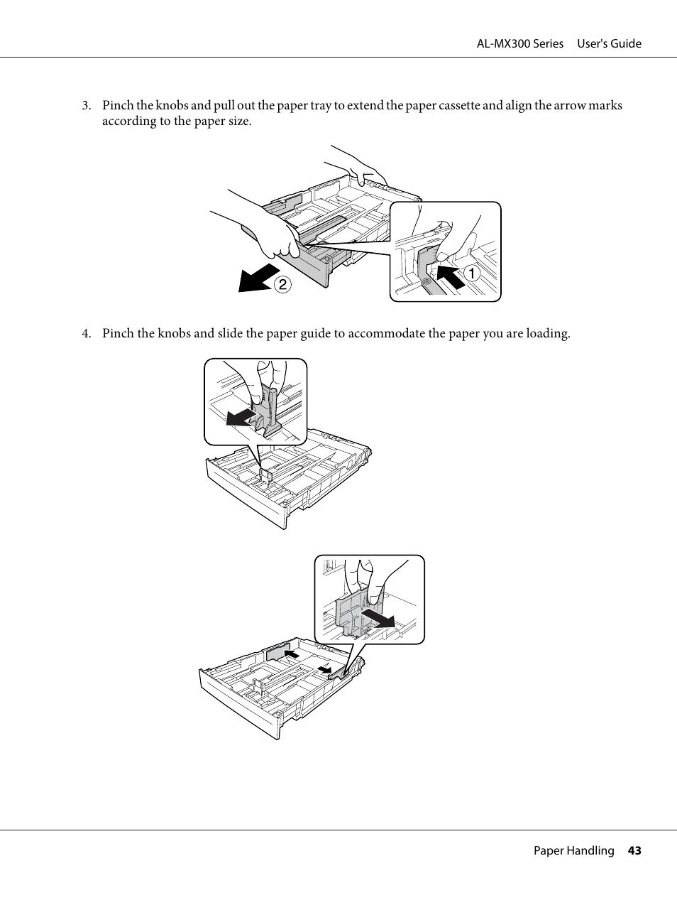 Epson WorkForce AL-MX300DN User Manual | Page 43 / 287