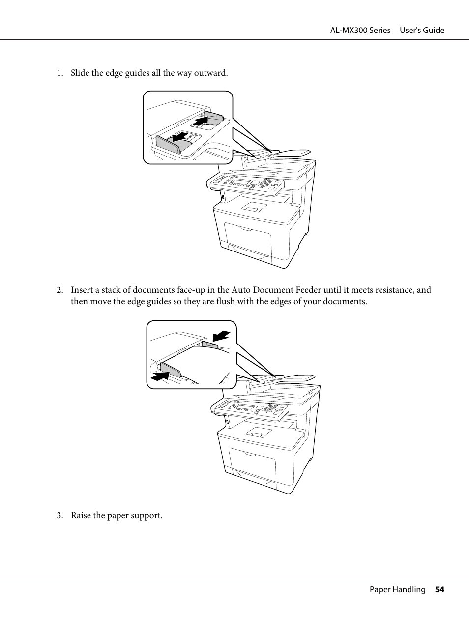 Epson WorkForce AL-MX300DN User Manual | Page 54 / 287