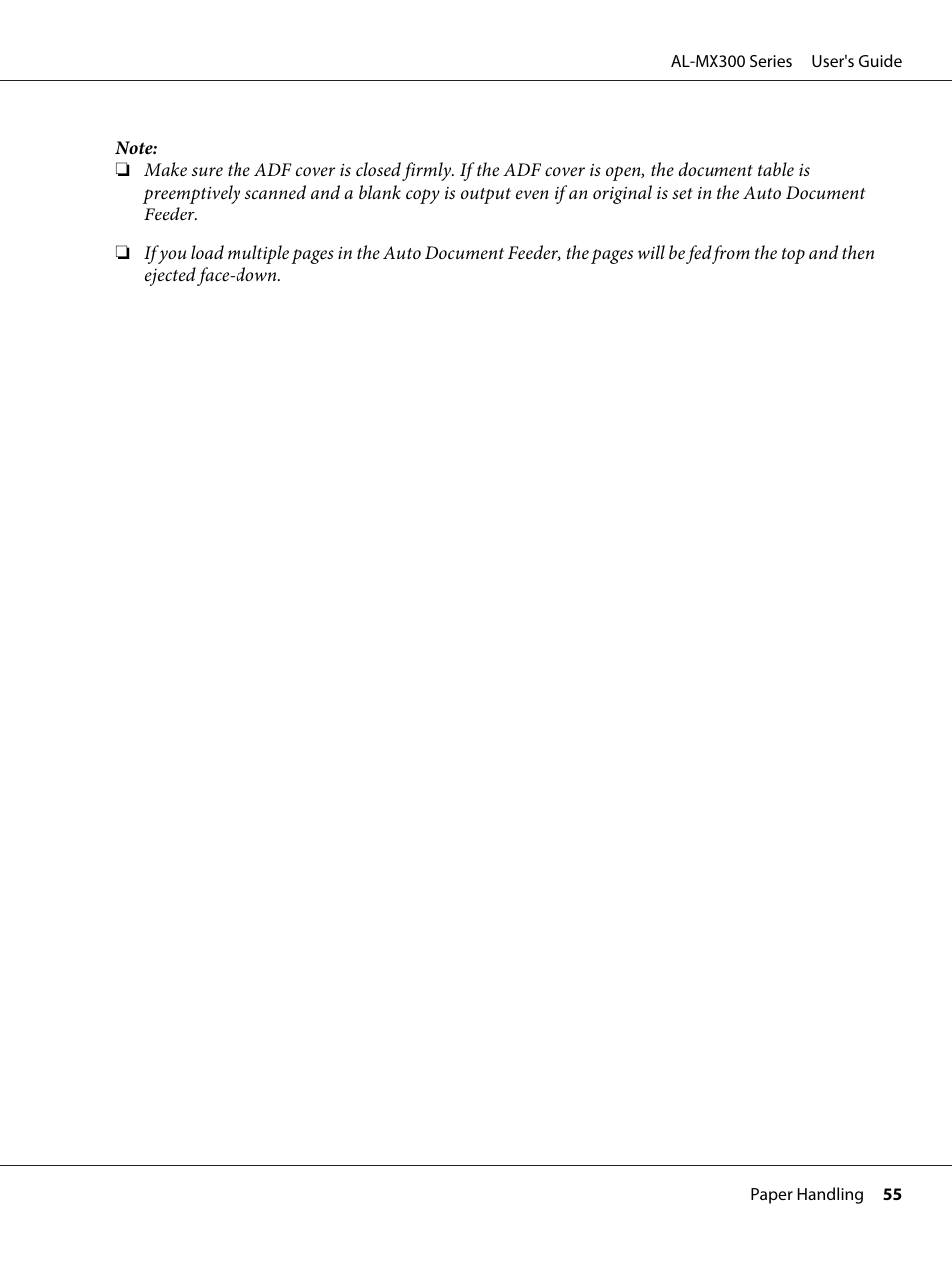 Epson WorkForce AL-MX300DN User Manual | Page 55 / 287