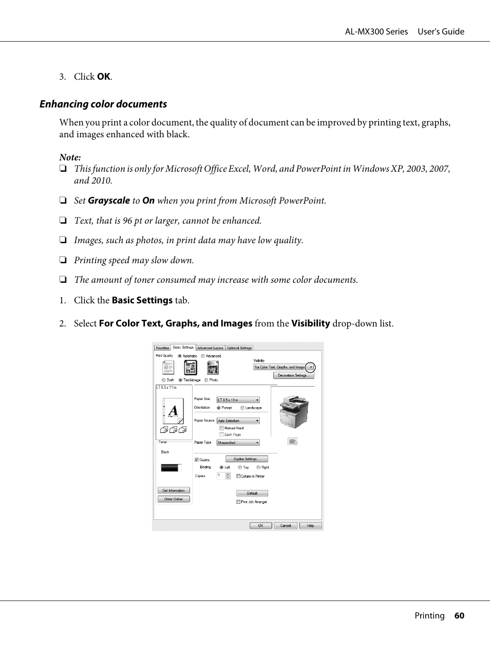 Epson WorkForce AL-MX300DN User Manual | Page 60 / 287