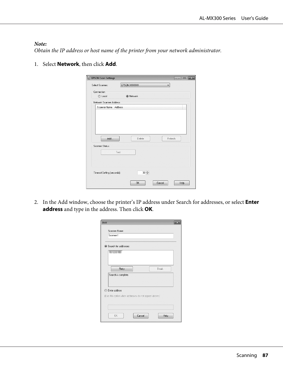 Epson WorkForce AL-MX300DN User Manual | Page 87 / 287