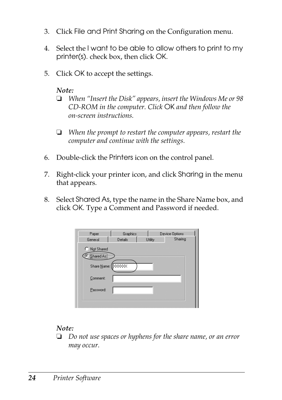 Epson DFX-9000 User Manual | Page 24 / 48