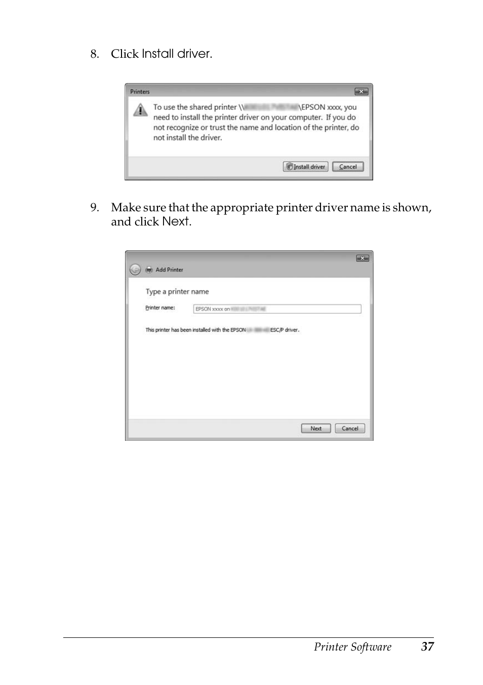 Epson DFX-9000 User Manual | Page 37 / 48