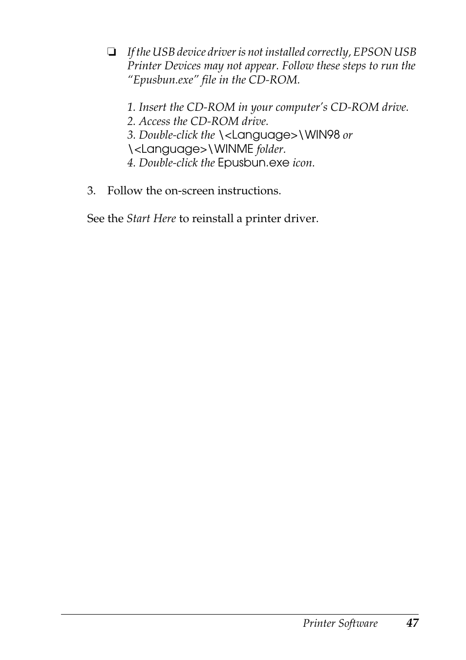 Epson DFX-9000 User Manual | Page 47 / 48