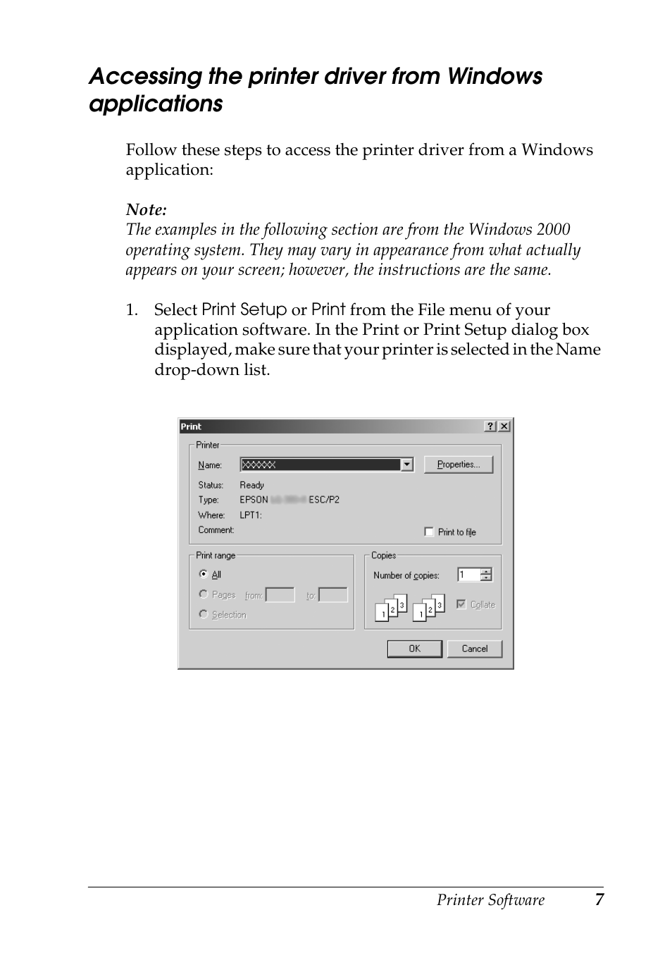 Epson DFX-9000 User Manual | Page 7 / 48