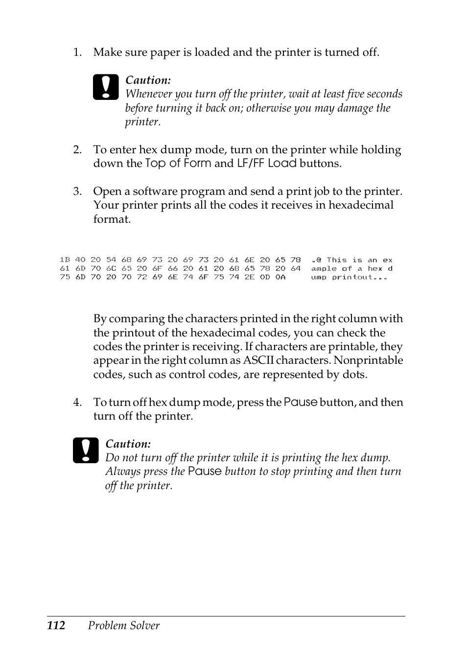 Epson DFX-9000 User Manual | Page 112 / 198