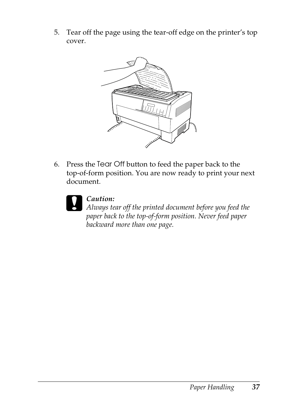 Epson DFX-9000 User Manual | Page 37 / 198