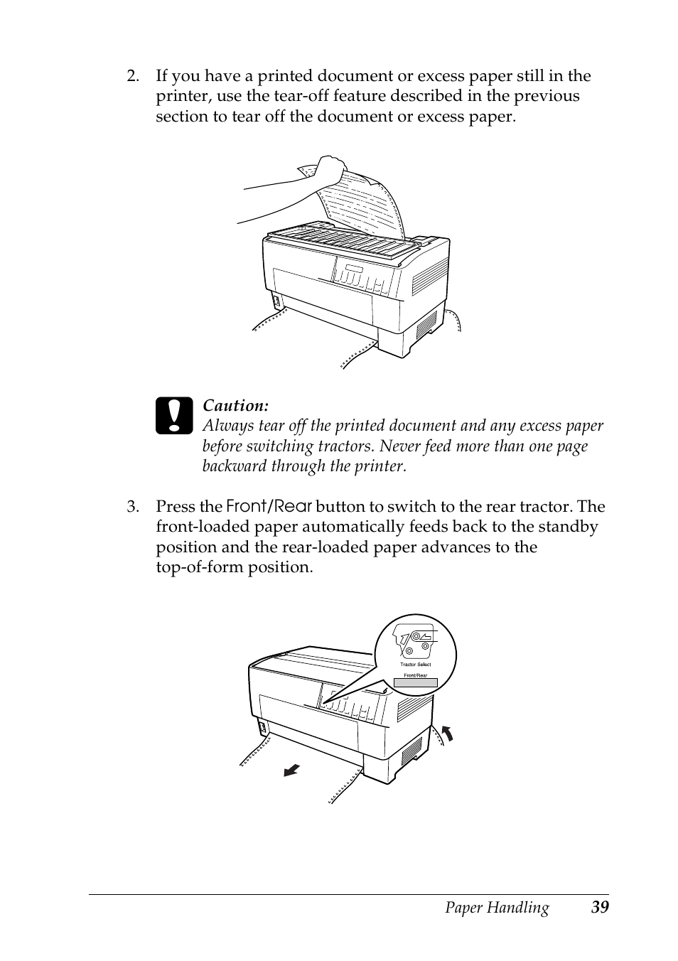 Epson DFX-9000 User Manual | Page 39 / 198