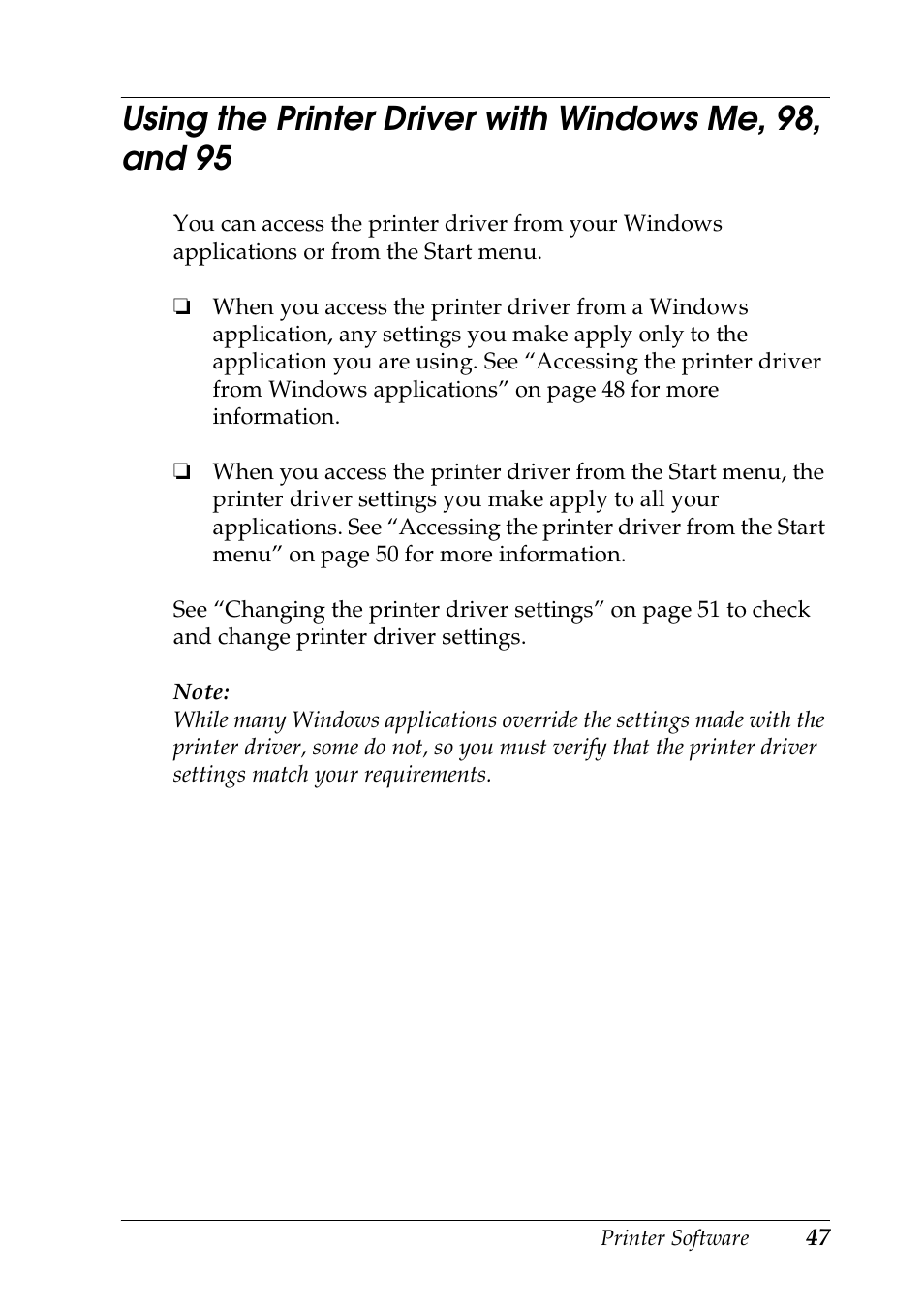 Epson DFX-9000 User Manual | Page 47 / 198