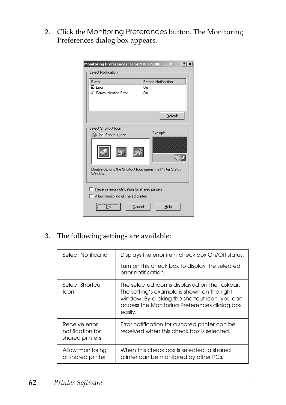 Epson DFX-9000 User Manual | Page 62 / 198