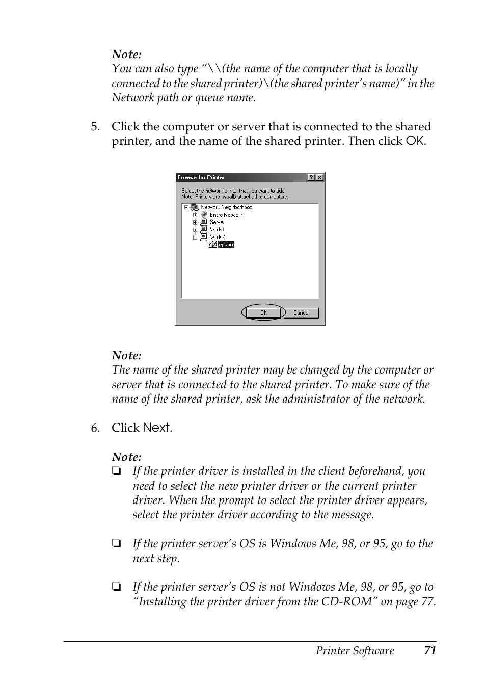 Epson DFX-9000 User Manual | Page 71 / 198